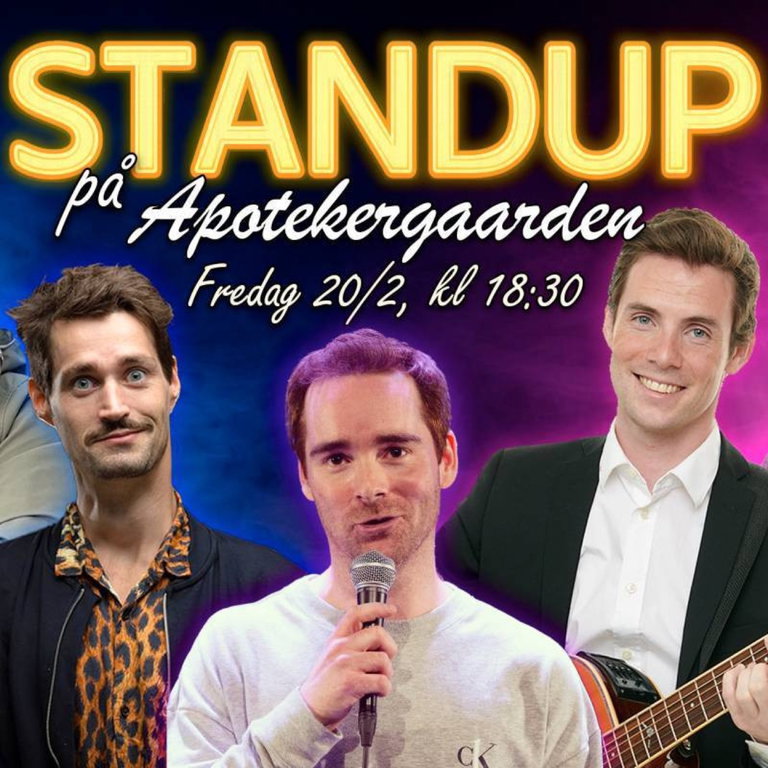 Standup på Apotekergaarden | Fredag 20. februar