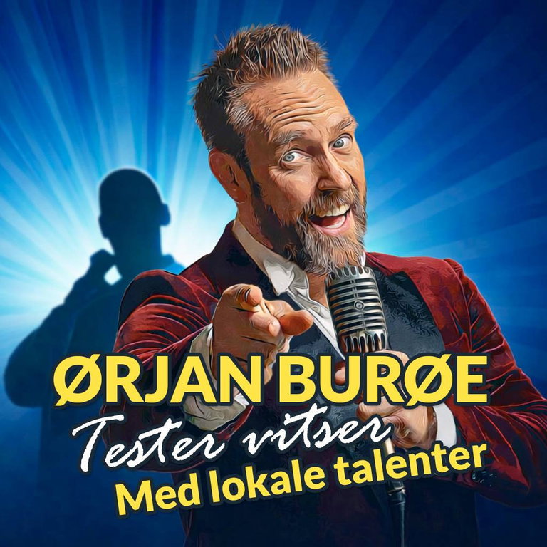 Ørjan Burøe tester vitser - Med lokale talenter