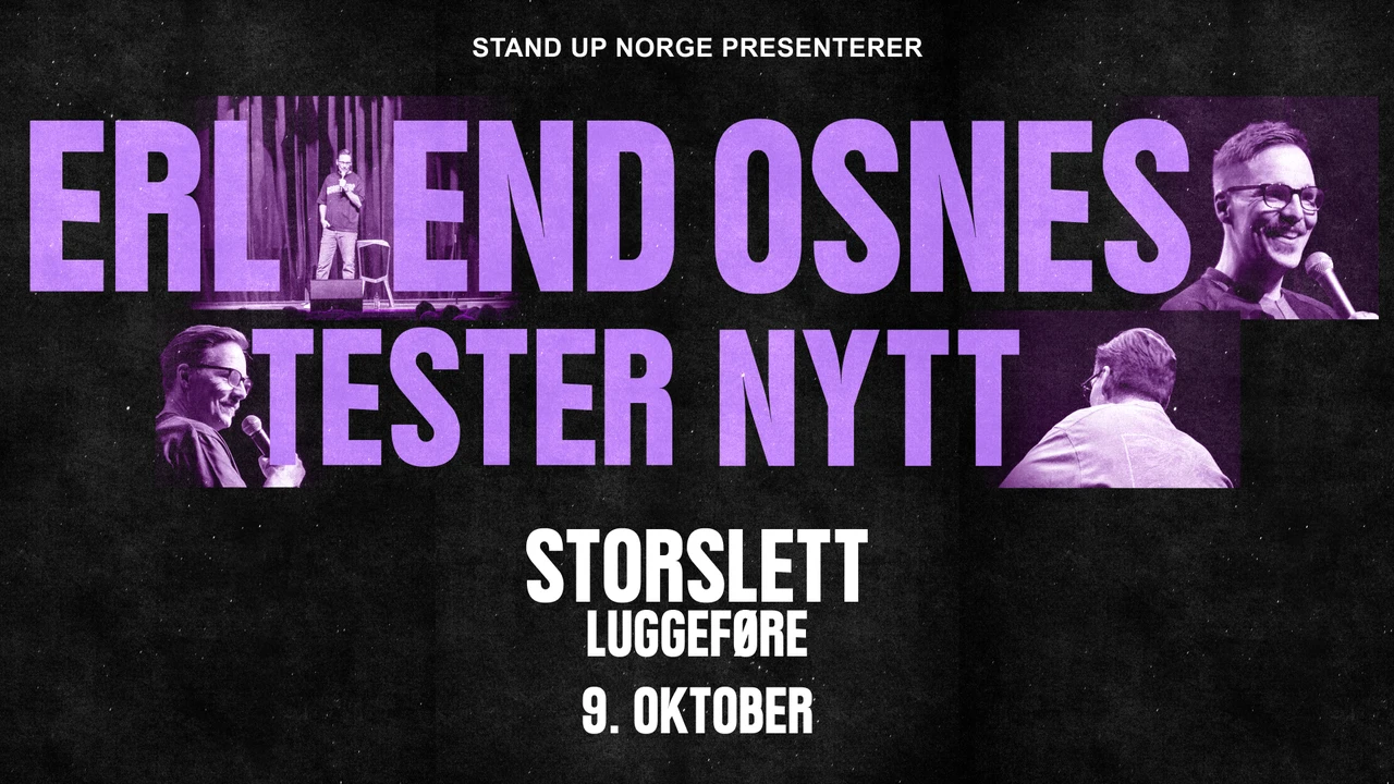 ERLEND OSNES - TESTER NYTT // 09. OKTOBER // LUGGEFØRE BAR