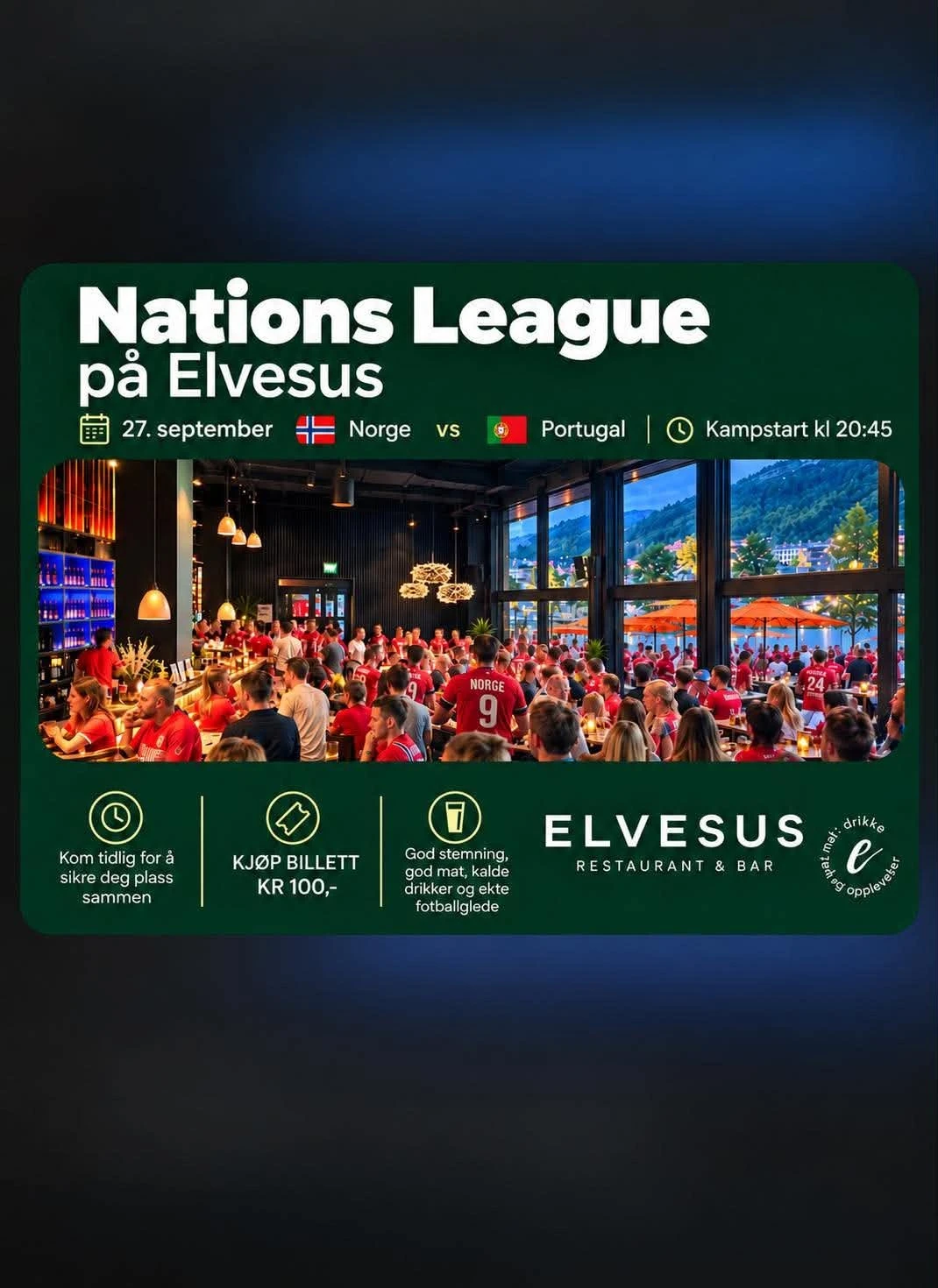 Norge vs Portugal