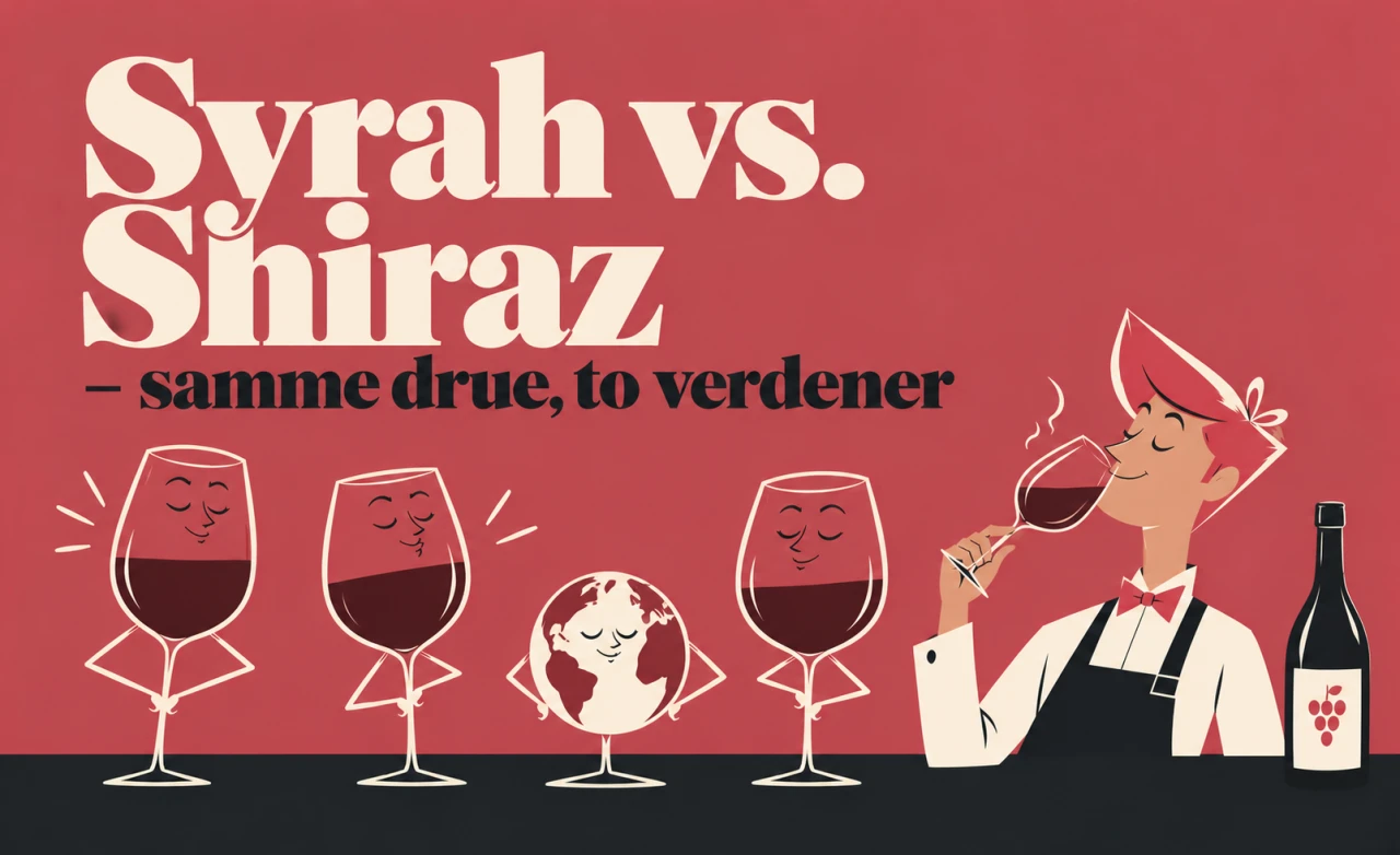 Syrah vs. Shiraz – samme drue, to verdener