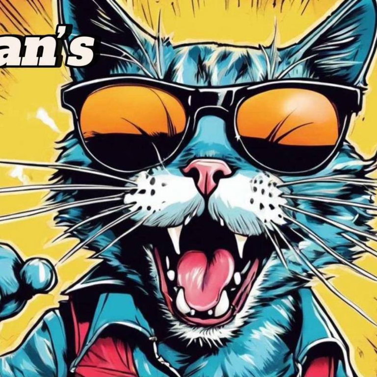 Påske rock på Posten med. Adrians katt