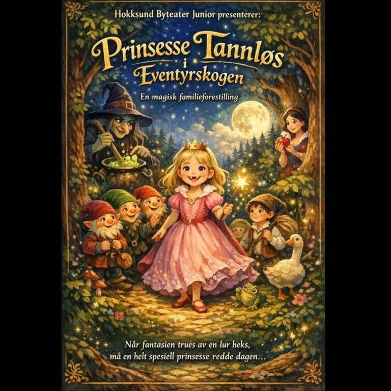 Prinsesse Tannløs I Eventyrskogen 12:00 med Gruppe Prinsessse