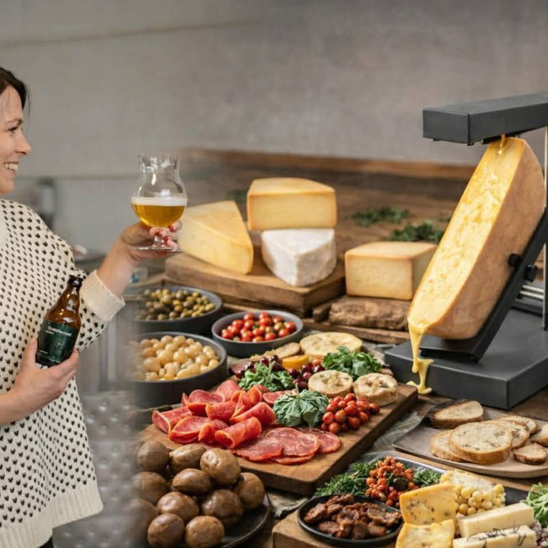 Ølsmaking og raclettebuffet