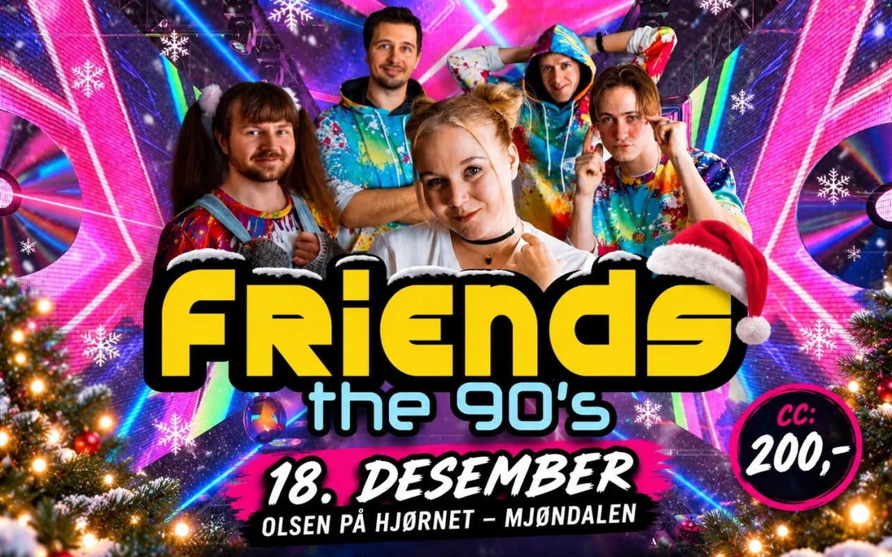 90s Party med en miks av julestemning // Olsen på Hjørnet