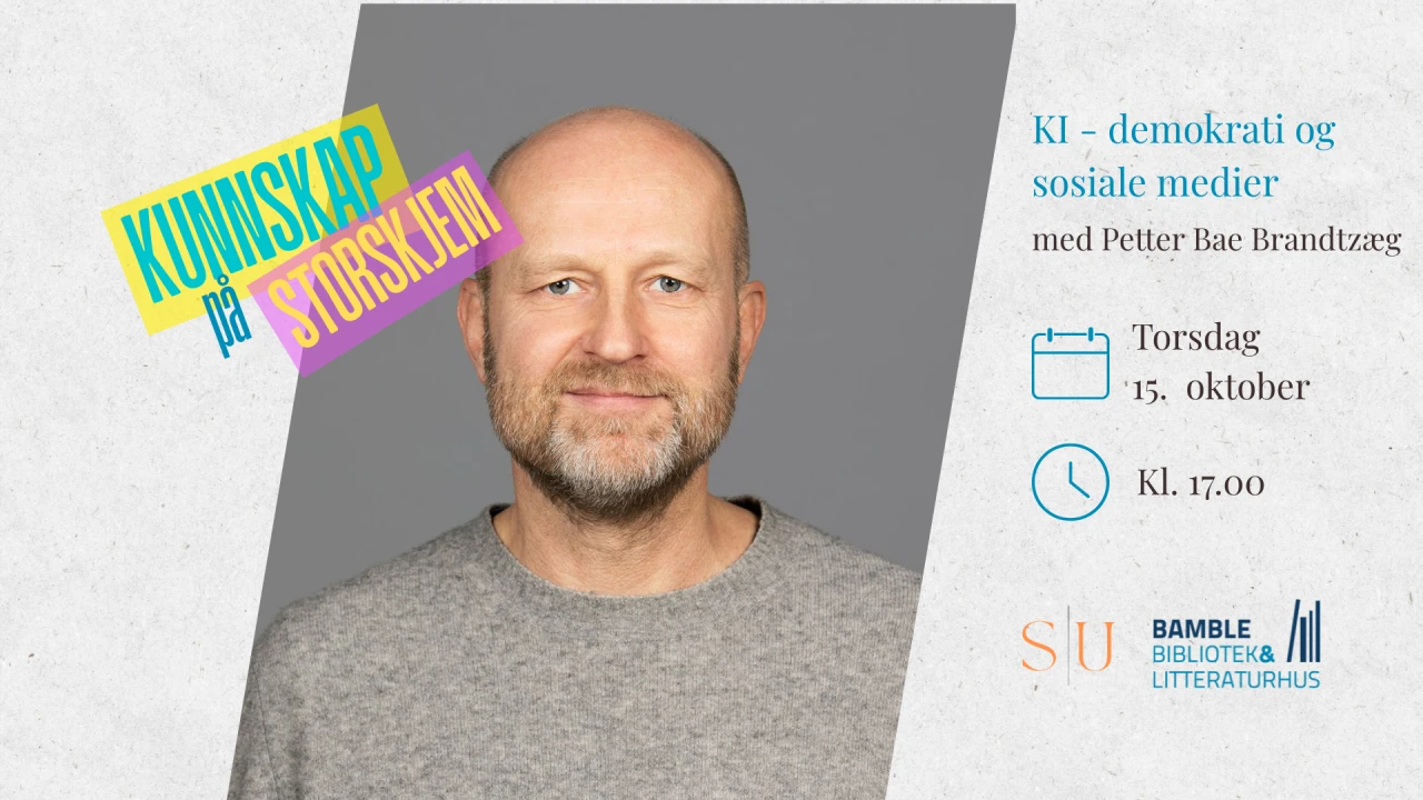 Kunnskap på storskjerm: KI - demokrati og sosiale medier