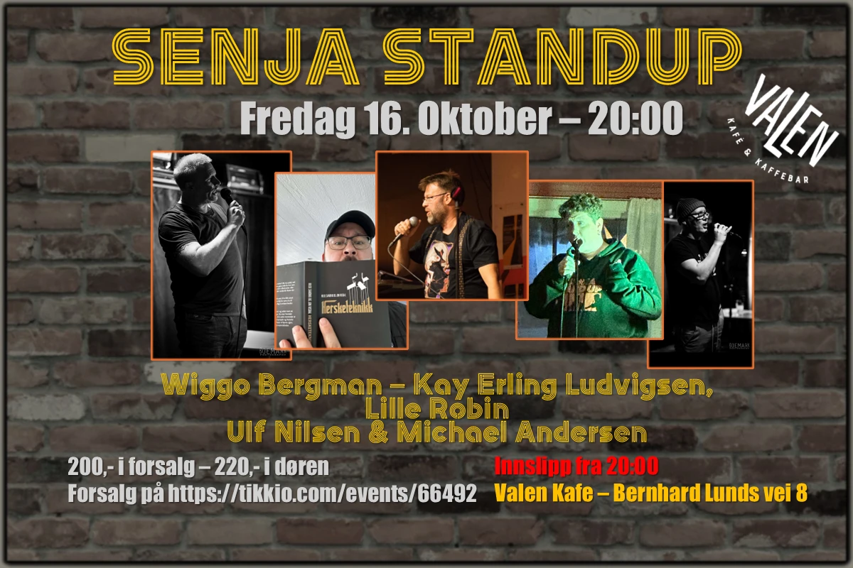 Senja Stand up - Klubbkveld på Valen Kafe