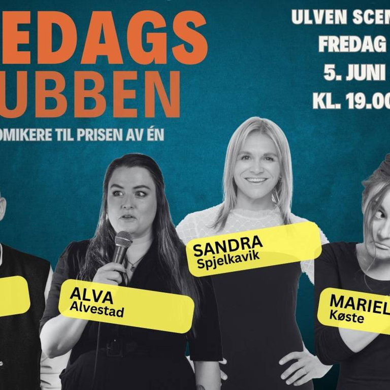 Fredagsklubben - Sandra Spjelkavik, Ronny Torsteinsen, Mariell Køste og Alva Alvestrand