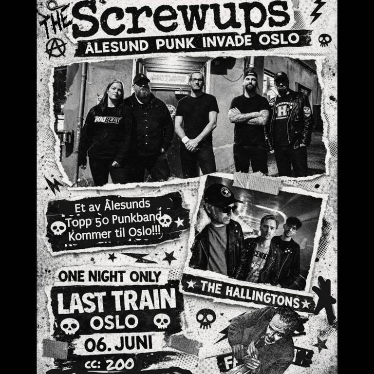 The Screwups. Supp The Hallingtons