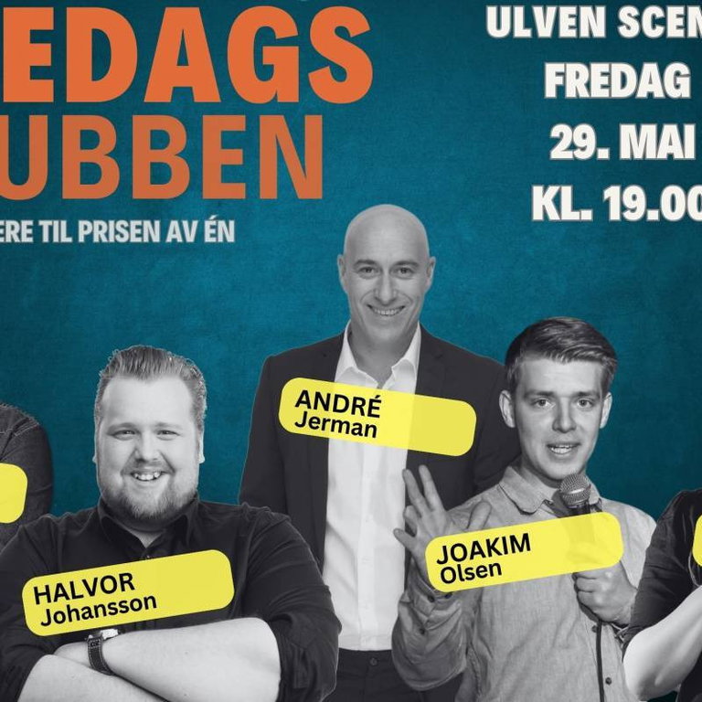 Fredagsklubben - Halvor Johansson, Andrè JermanAlva Alvestrand med flere