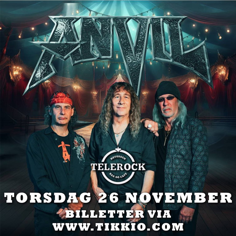 ANVIL.....the return! LIVE PÅ TELEROCK//Supp:KILLER (BE)