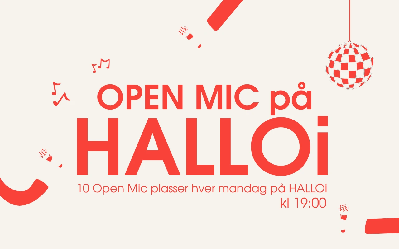 Open Mic på HALLOi