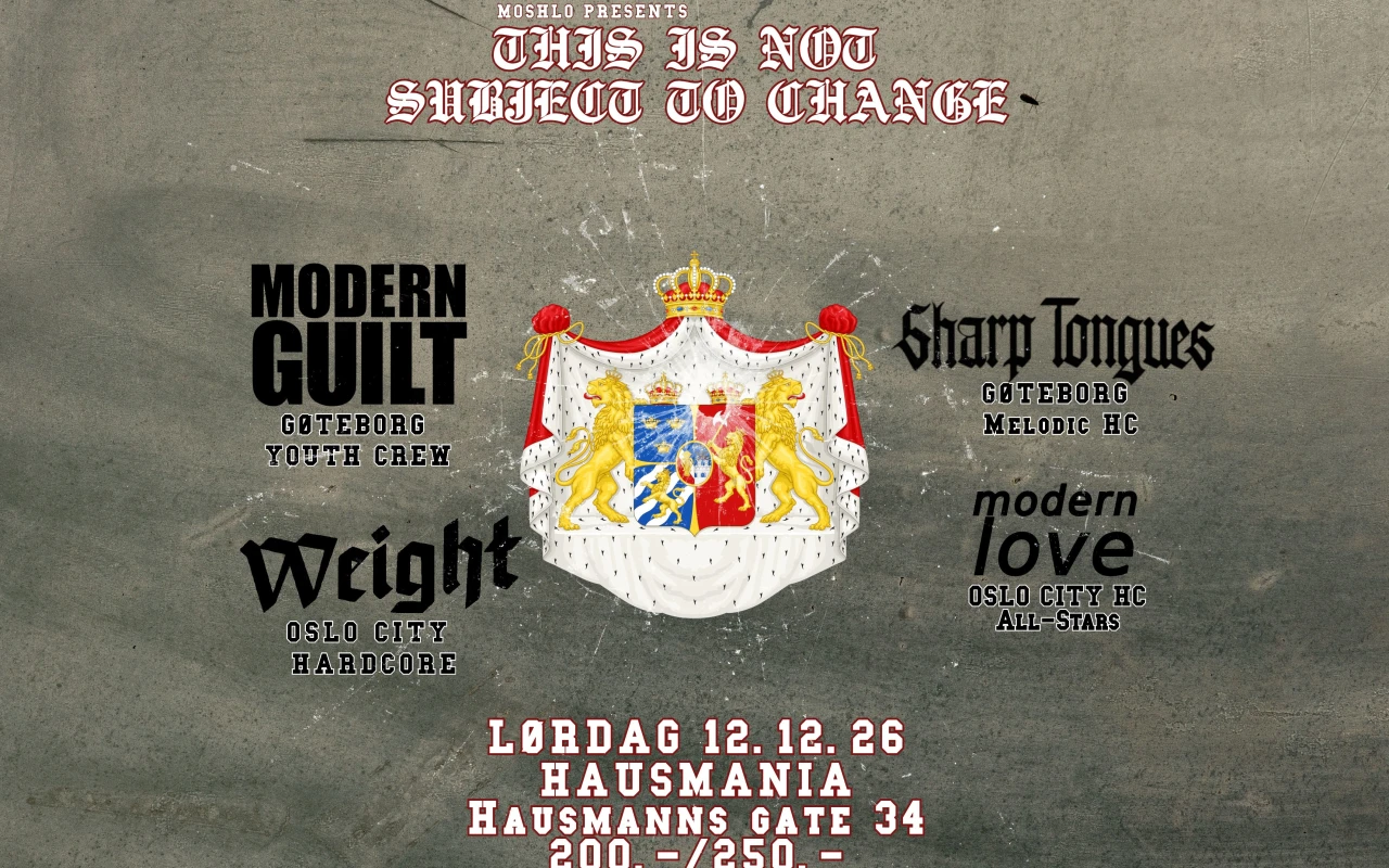 MOSHLO PRESENTS THIS IS NOT SUBJECT TO CHANGE