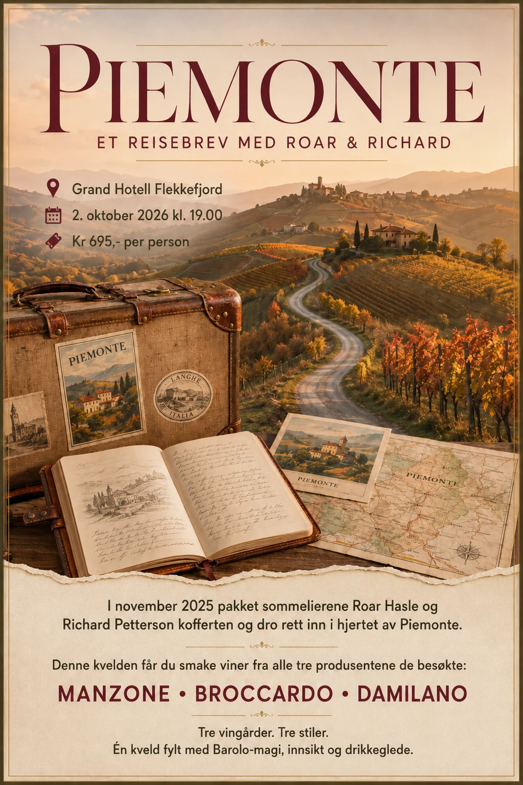 Piemonte, et reisebrev med Roar & Richard fra Straen Vin