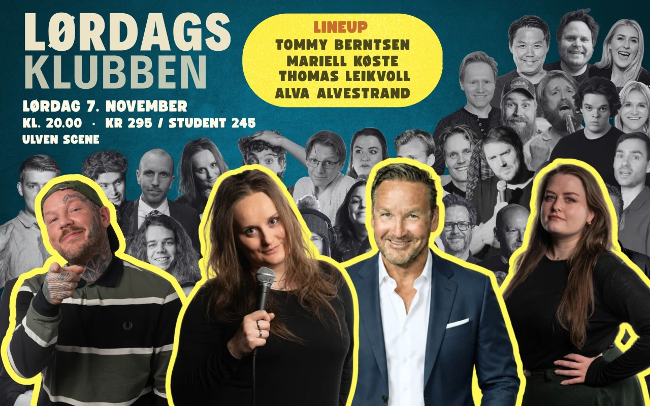 Lørdagsklubben Tommy Berntsen, Alva Alvestrand, Mariell Køste og Thomas Leikvoll