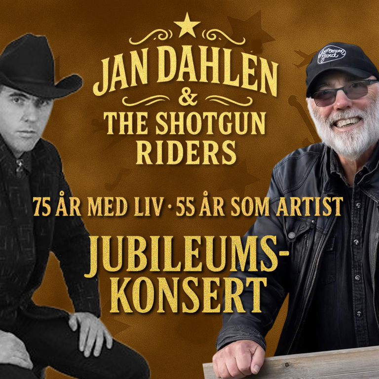 Jan Dahlen & The Shotgun Riders / Jubileumskonsert - 75 år - 55 år som artist // Kulturfabrikken