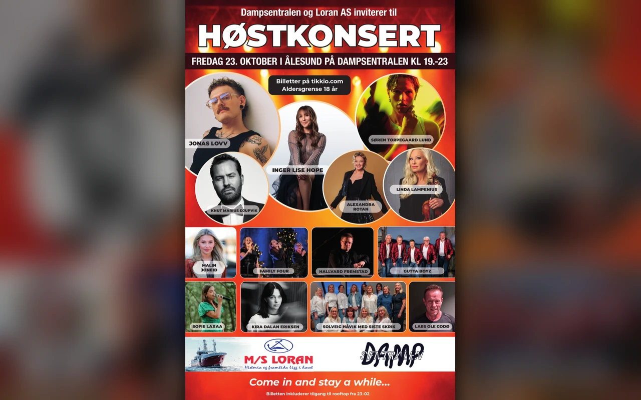 Dampsentralen og Loran inviterer til høstkonsert 