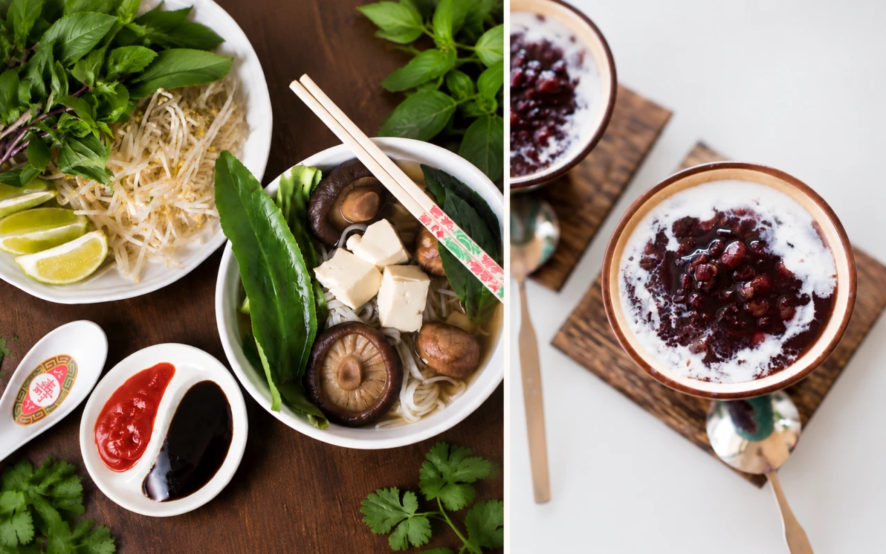 KW Folkekøkken: Phở Chay and Chè Đậu Đỏ Nước Cốt Dừa