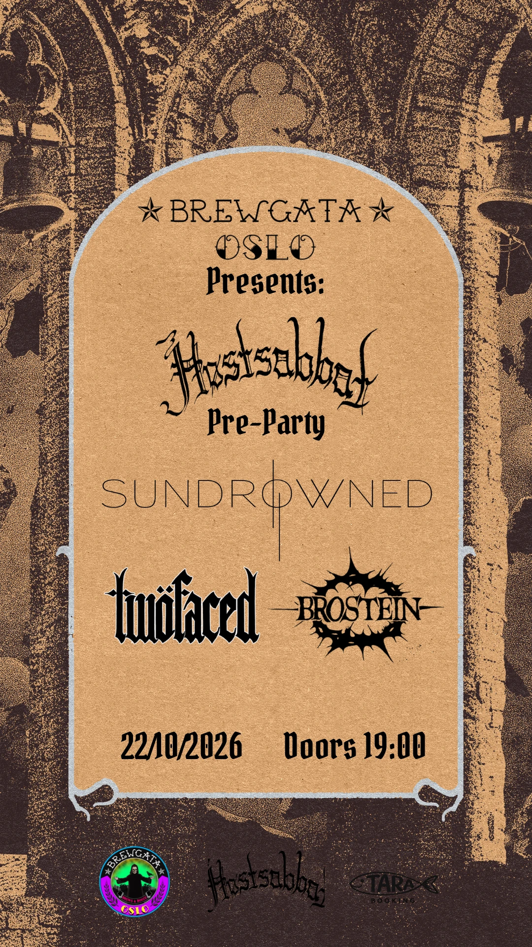 Høstsabbat Pre-Party w/ Sundrowned, Twofaced and Broatstein // Live