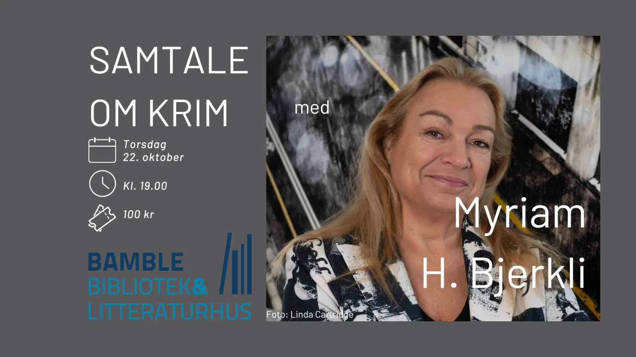Samtale om krim med Myriam Bjerkli