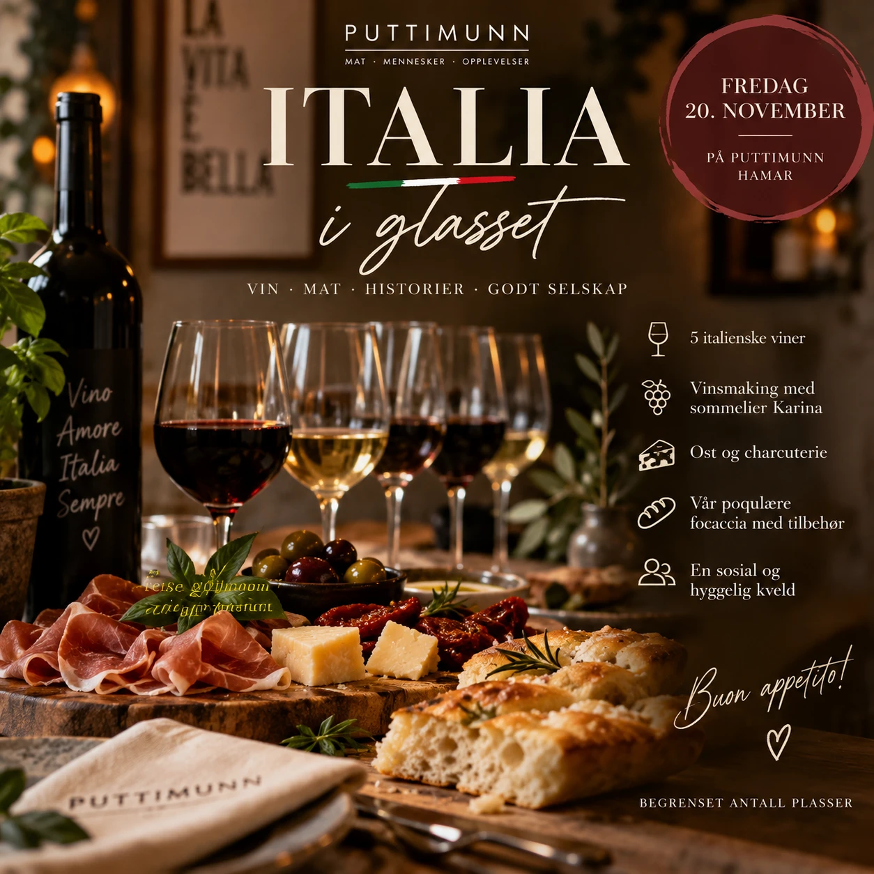 Italia i glasset