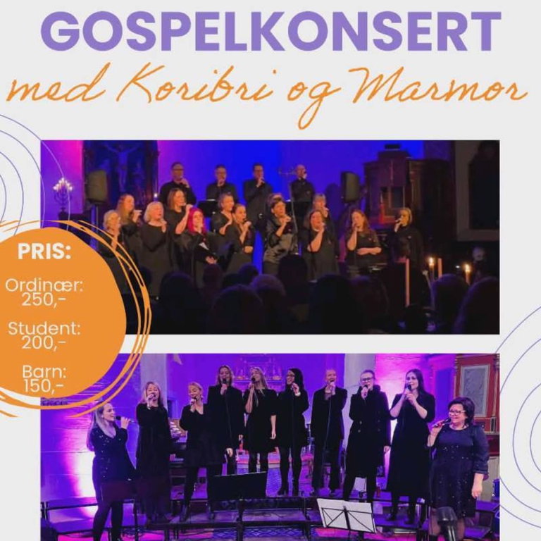 Gospelkonsert med Koribri og Marmor