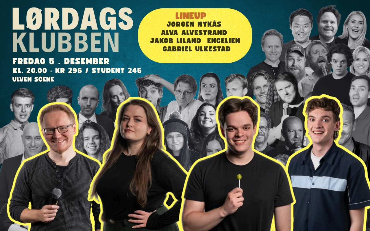 Lørdagsklubben - Jørgen Nykås, Anna Alvestrand, Jakob Engelien, Gabriel Ulkestad