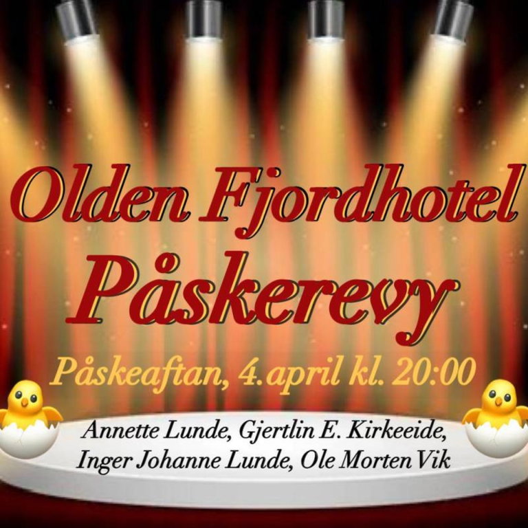 Påskerevy 2026 på Olden Fjordhotel