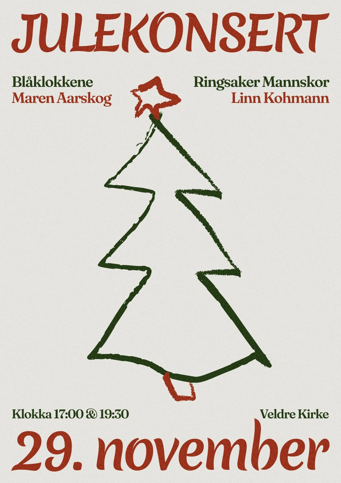 (17.00) Julekonsert med Blåklokkene og Ringsaker mannskor 2026