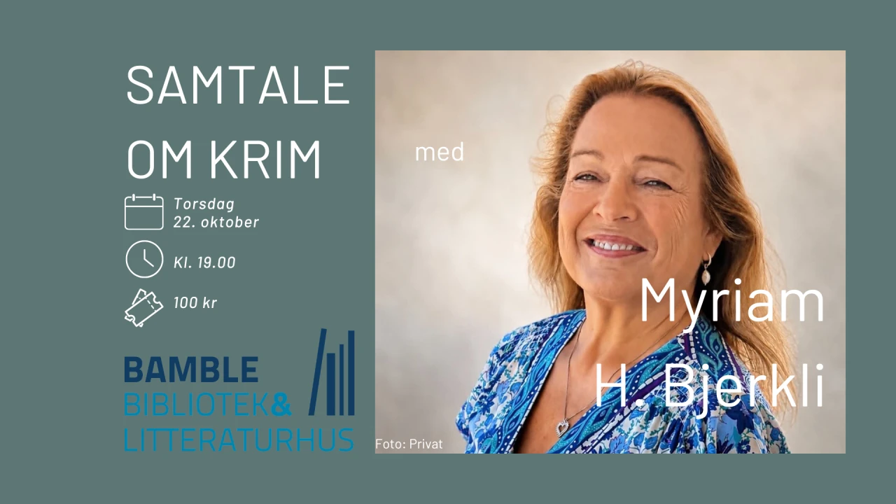 Samtale om krim med Myriam Bjerkli