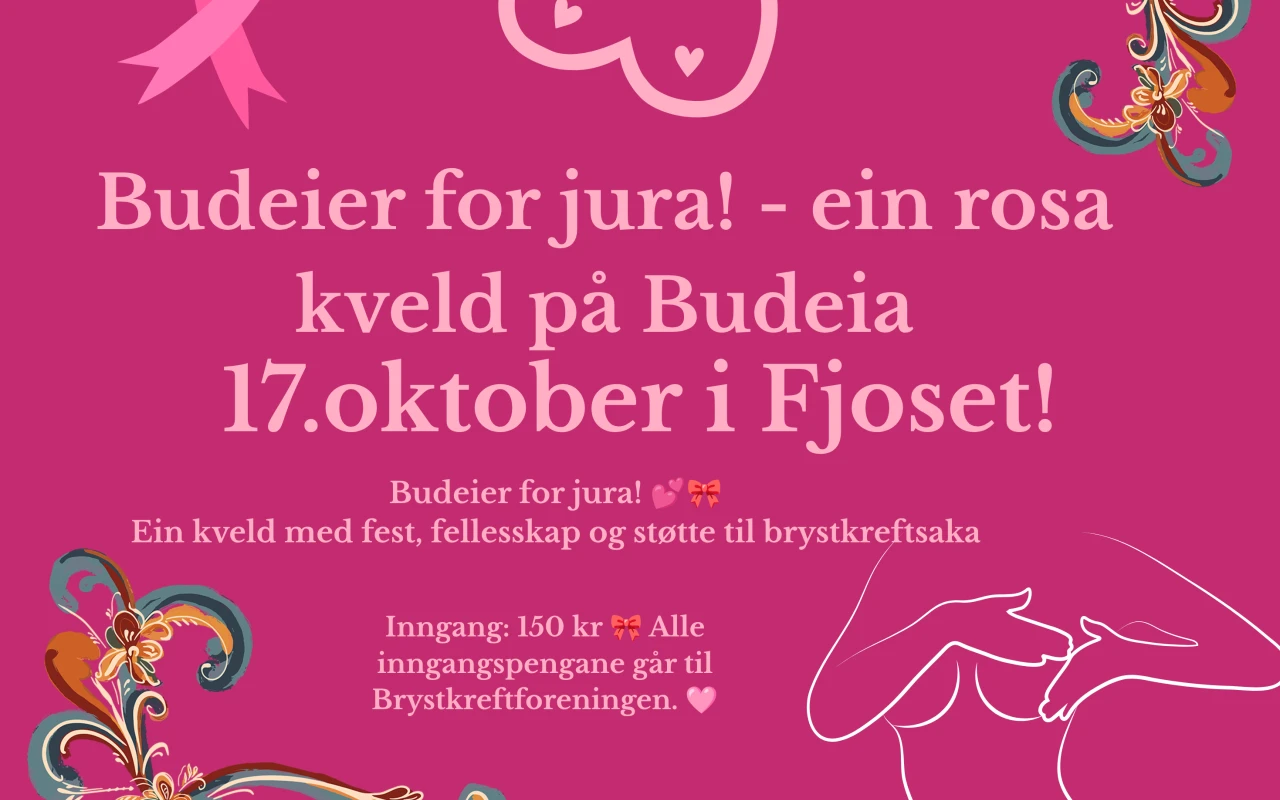 🎀 Budeier for jura! – ein rosa kveld på Budeia 💕