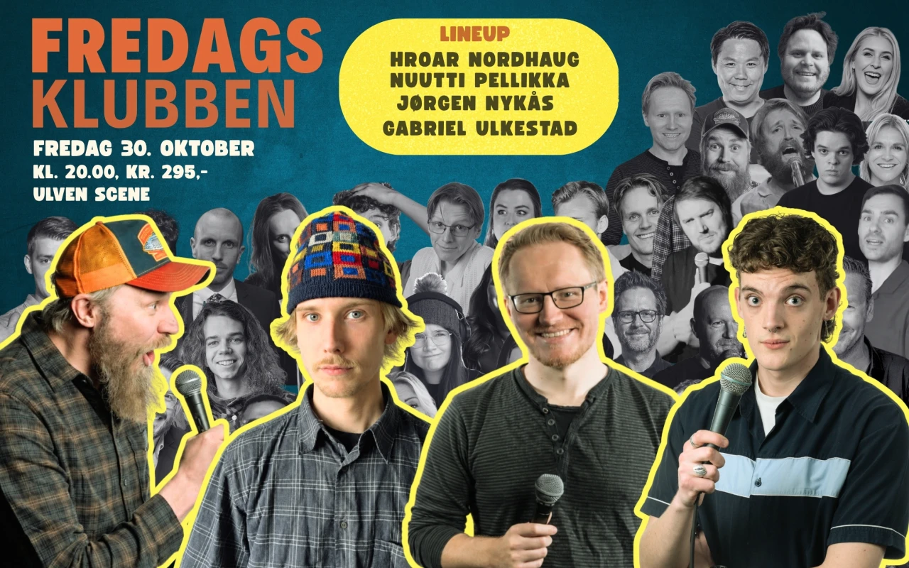 Fredagsklubben Hroar Nordhaug, Nuutti Pellikka, Jørgen Nykås og Gabriel Ulkestad