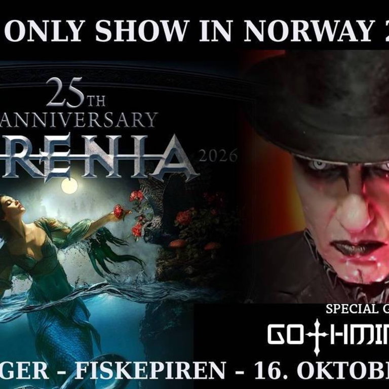 SIRENIA | Special Guest: GOTHMINISTER // Fiskepiren