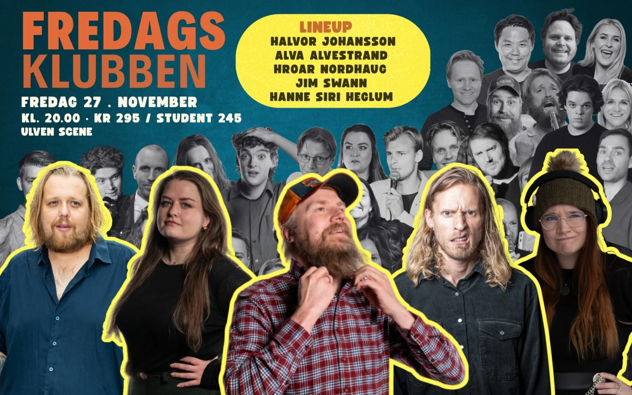 Fredagsklubben Halvor Johansson, Alva Alvestrand, Hroar Nordhaug, Jim Swann og Hanne Siri Heglum