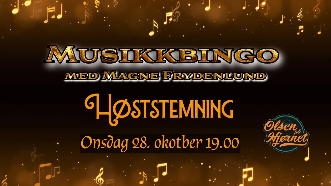 Musikkbingo med Magne Frydenlund // Olsen på Hjørnet