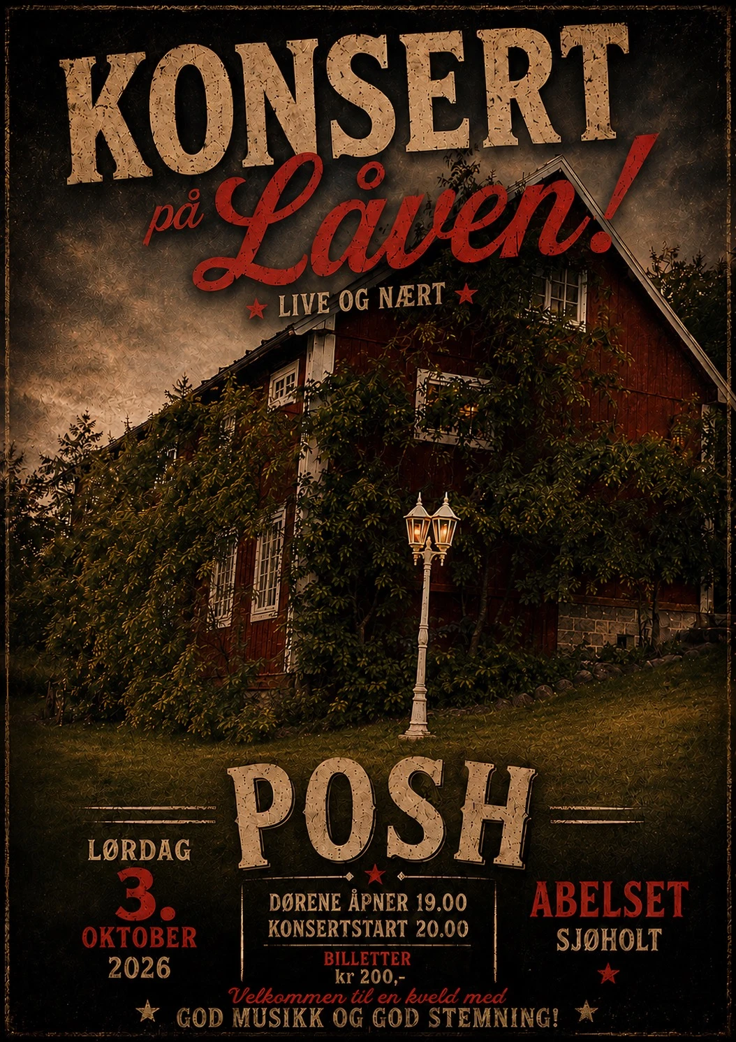POSH - Konsert på Låven