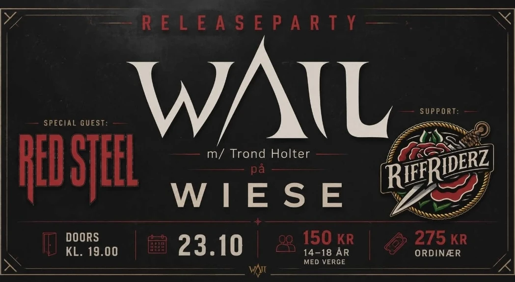 WAIL m/ Trond Holter - RELEASEPARTY!