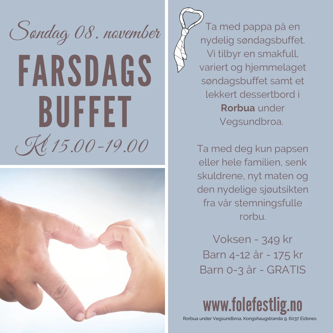 Farsdagsbuffet på Rorbua