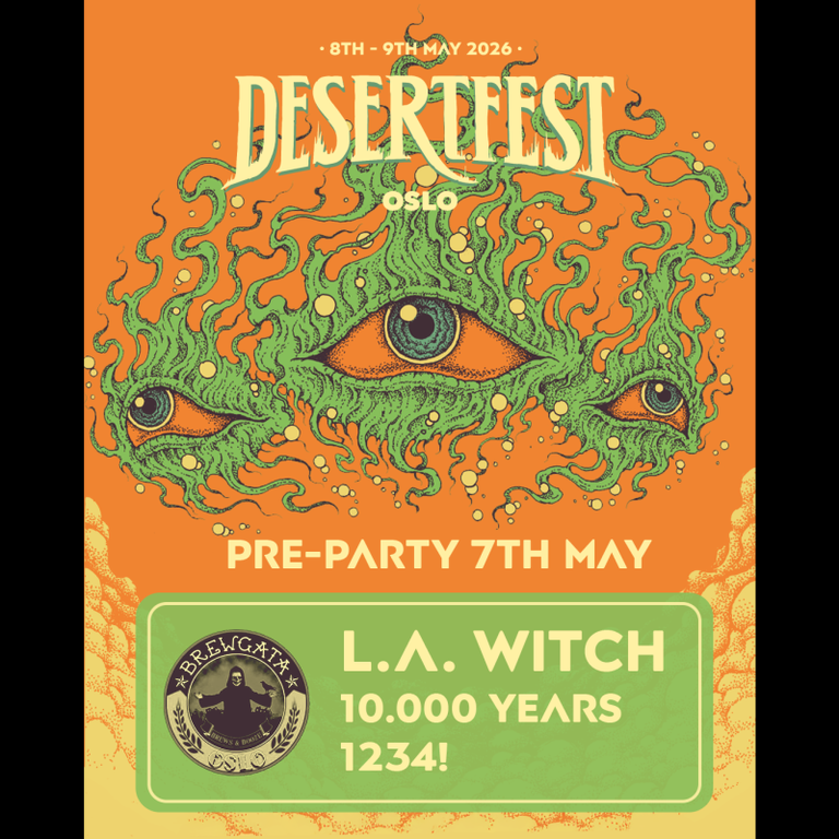 Desertfest Oslo Pre-Party // L.A Witch w/ special guests 10.000 Years + 1234!