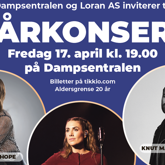 Dampsentralen og Loran inviterer til Vårkonsert!