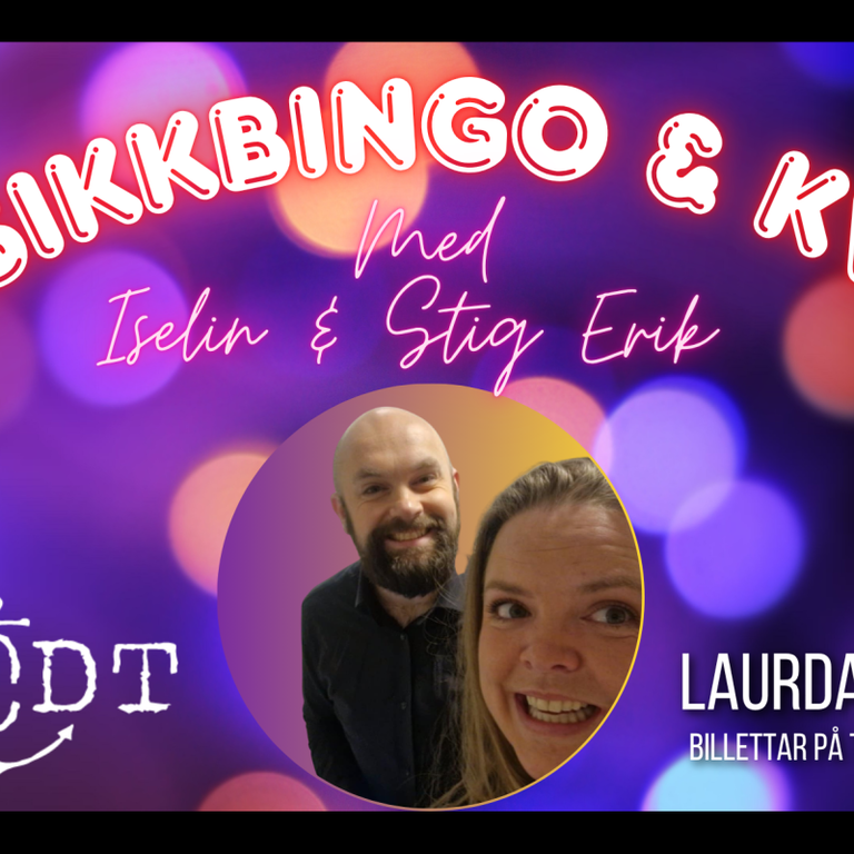 MUSIKKBINGO & KVISS MED ISELIN & STIG ERIK // LAURDAG 18.APRIL // STØDT BAR & SCENE